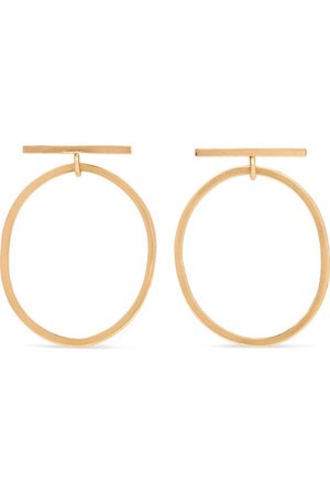 Melissa Joy Manning | gold hoop earrings