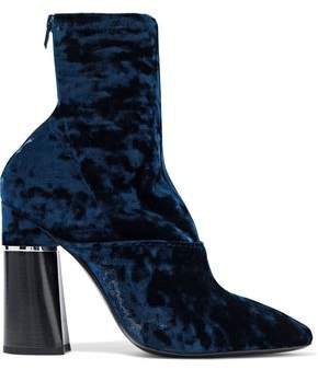 Drum Crushed-velvet Ankle Boots