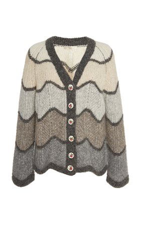 Deena Cloud Chevron Sweater by LoveShackFancy | Moda Operandi