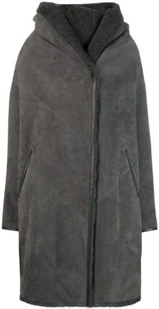 Liska Chiron reversible oversized coat