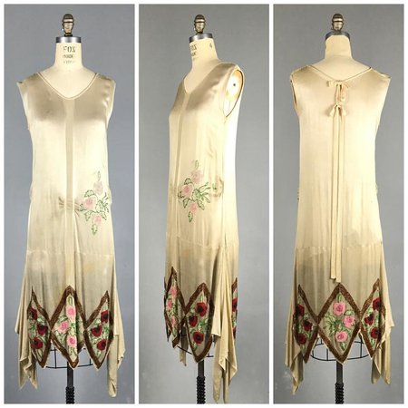 1920s dress / flapper / silk beaded JAZZ AGE wedding dress | Etsy