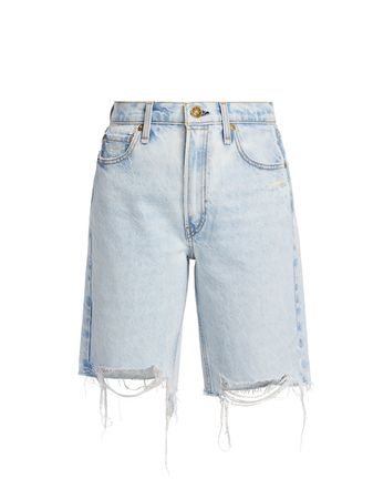 Shop rag & bone Vintage Distressed Denim Bermuda Shorts | Saks Fifth Avenue