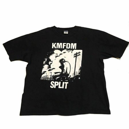 90'S Kmfdm Split Short Sleeve T Shirt Band Van Tee Cotton Size Xl | eBay