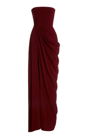 Alex Perry, Exclusive Draped Crepe Strapless Gown