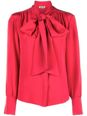 Jason Wu Pussy Bow Blouse In Red | ModeSens