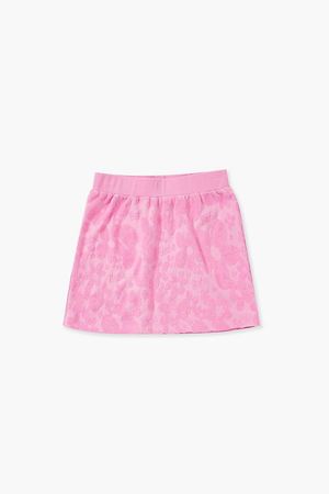 Girls Barbie® Floral Mini Skirt (Kids)
