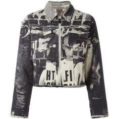 Jean Paul Gaultier Bomber Jacket - Vintage Punk Printed Denim Jacket | Bomber jacket vintage, Red bomber jacket