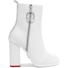 White Ankle Boot Heels