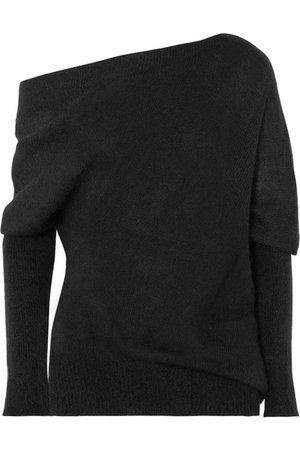 TOM FORD | One-shoulder mohair and silk-blend sweater | NET-A-PORTER.COM