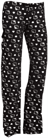 Amazon.com: Hello Kitty Women's Black Foil Print Pant: Clothing