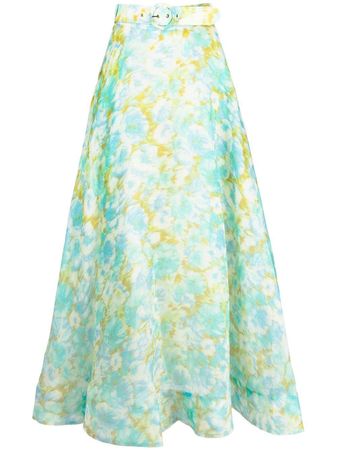ZIMMERMANN High Tide floral-print Maxi Skirt