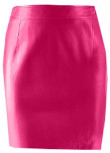 Leather mini skirt in hot pink - ChicWish