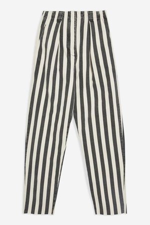 **Pleated Stripe Jeans by Boutique - New In Fashion - New In - Topshop USA