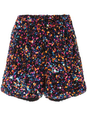 MANISH ARORA Sequinned Shorts - Farfetch