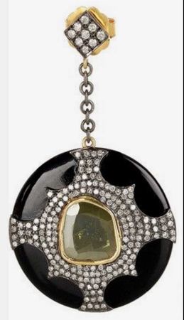 14 Karat Diamond- Onyx Earrings at NET-A- PORTER