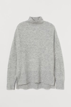 Knit Sweater - Light gray melange - Ladies | H&M US