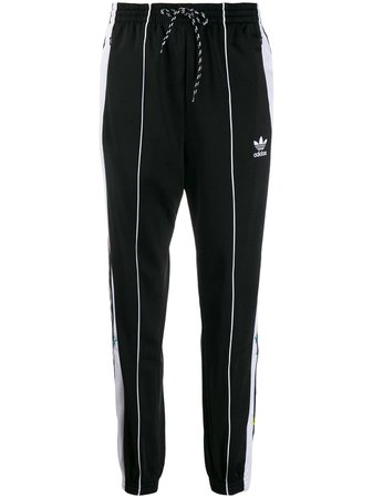 Black Adidas Floral Track Trousers | Farfetch.com