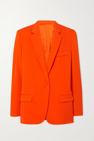 Orange Oversized wool-blend gabardine blazer | The Attico | NET-A-PORTER