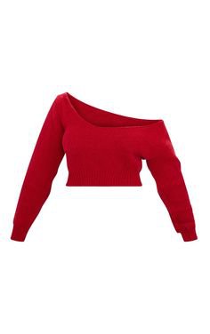 Pinterest - Grey V Neck Off Shoulder Soft Knitted Crop Jumper | PrettyLittleThing | Что надеть