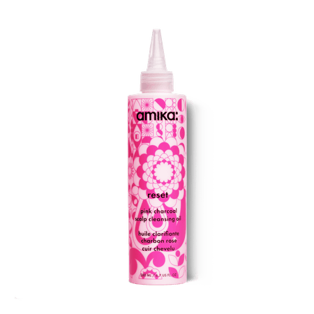 reset pink charcoal scalp cleansing oil | amika