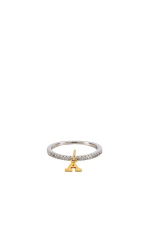 BONBONWHIMS Tinker Bell Initial Ring in Silver | REVOLVE
