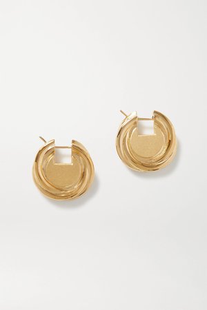 Gold Gold-tone earrings | Bottega Veneta | NET-A-PORTER