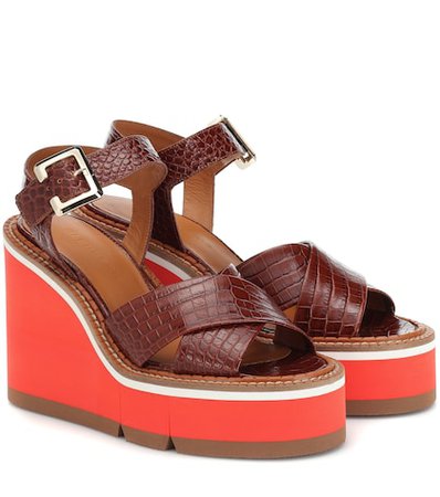 Alive leather wedge sandals