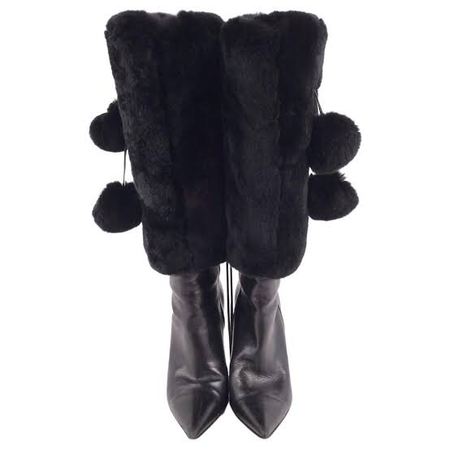 Dior fur boots