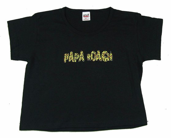 Papa Roach Leopard Logo Womens Crop Black T Shirt New Official Band Merch | eBay