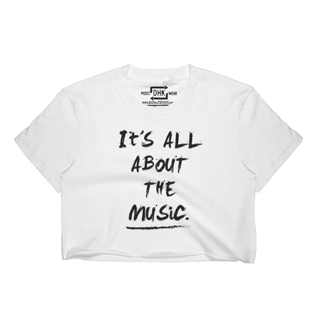 "It's All About The Music" Cropped T-Shirt