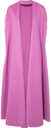 Wool And Cashmere-blend Cape - Pink