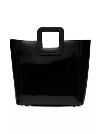 Staud Black Shirley patent leather tote bag $287 - Shop SS19 Online - Fast Delivery, Price