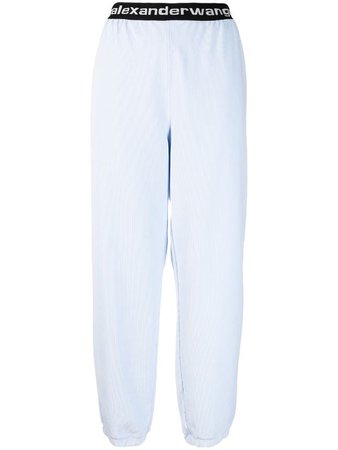 Alexander Wang logo-tape track trousers sweatpants