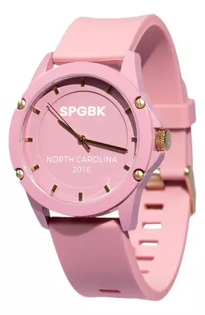 SPGBK Watches Warrenwood Silicone Strap Watch, 44mm | Nordstrom