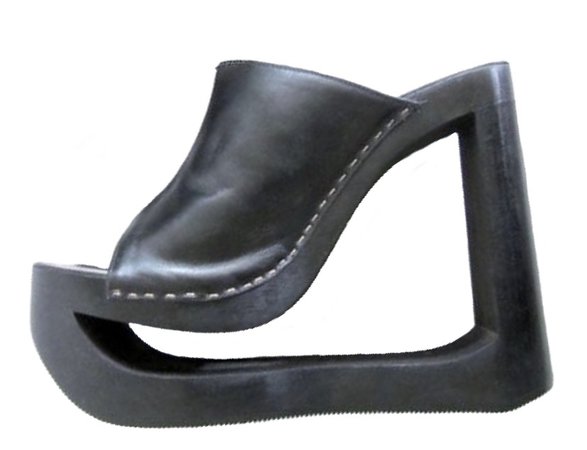 funky black heels