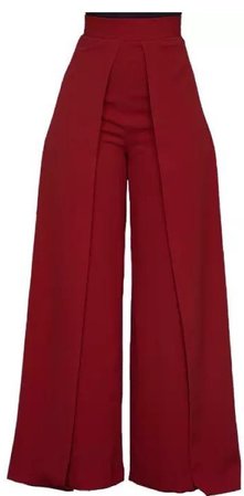 red flare pant
