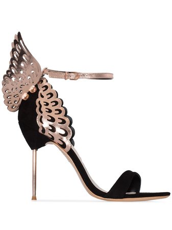 Shop Sophia Webster Evangeline 100mm butterfly ankle sandals with Express Delivery - FARFETCH