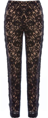 Nissa Slim Pants With Delicate Lace