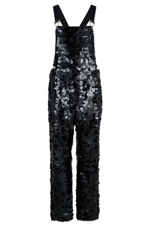 CLYDE SEQUIN DUNGAREES - BLACK – Rosa Bloom