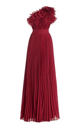 Ruffled Georgette Gown By Elie Saab | Moda Operandi