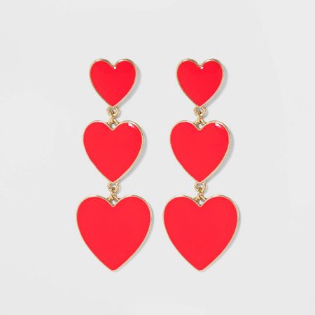 SUGARFIX By Baublebar Graduating Heart Drop Earrings : Target
