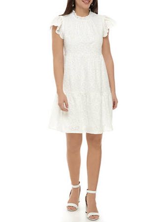 Crown & Ivy™ Women's Short Sleeve Tiered Dress
