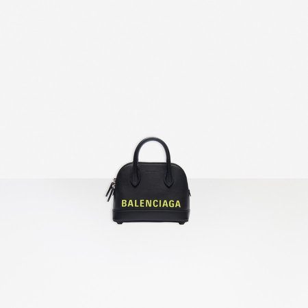 Ville XXS Top Handle Bag BLACK YELLOW FLUO for Women | Balenciaga