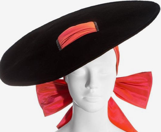 black and red hat