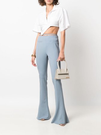 Jacquemus wool-blend Flared Trousers - Farfetch