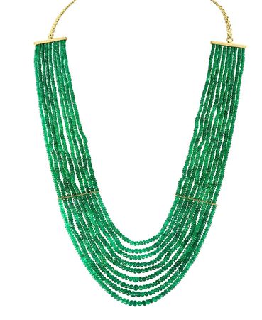 Mona Lisa Jewelry Inc GIA Certified 400 Carat Colombian Emerald Bead Necklace