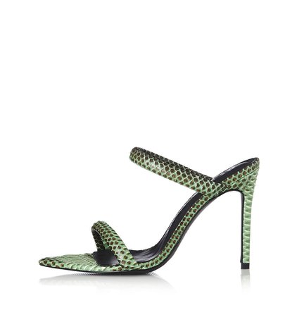 dark green snake heels