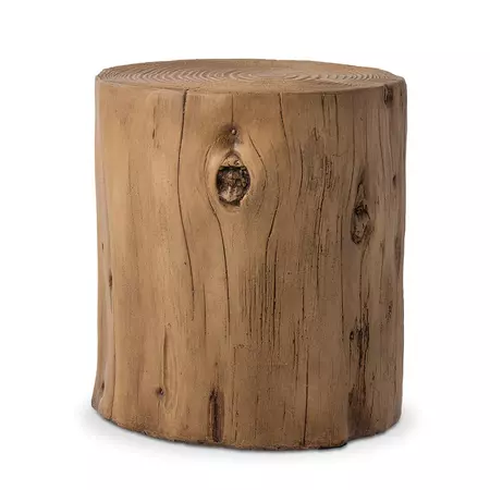 COSIEST Indoor Faux Wood Tree-Trunk Log Stool - Overstock - 34630918