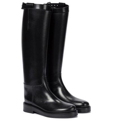 ANN DEMEULEMEESTER Leather riding boots
