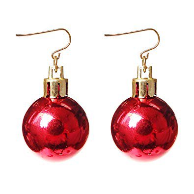 Red Ornament Earrings 1